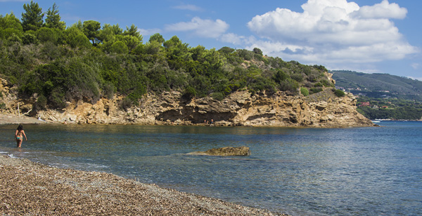 spiaggia di Norsi scogliera settentrionale