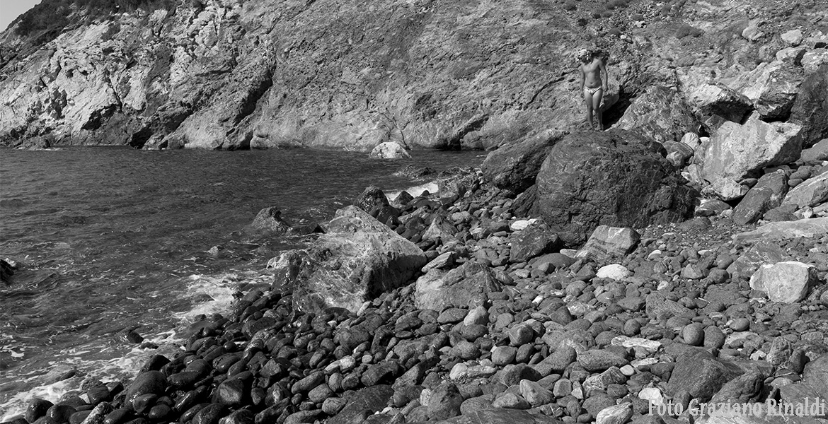 foto bianco nero spiagge isola d'Elba