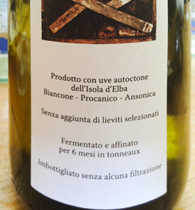 vino bianco Elba locanda cecconi