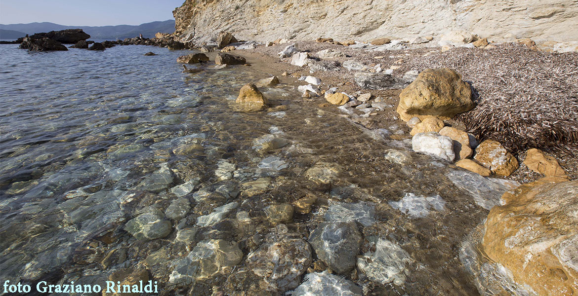 sassi a pelo acqua cala Peducelli Elba